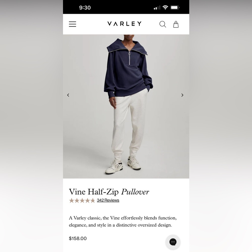 Varley Vine Half-Zip Pullover - Picture 3 of 9